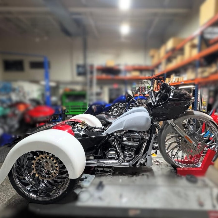Harley Freewheeler Custom Rear Fenders for 22″ Wheels