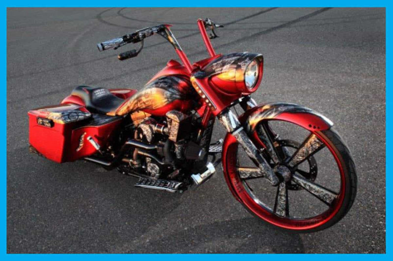 DBC021 | Harley-Davidson Road King Long Raked "Accent" Nacelle 1993 To 2024