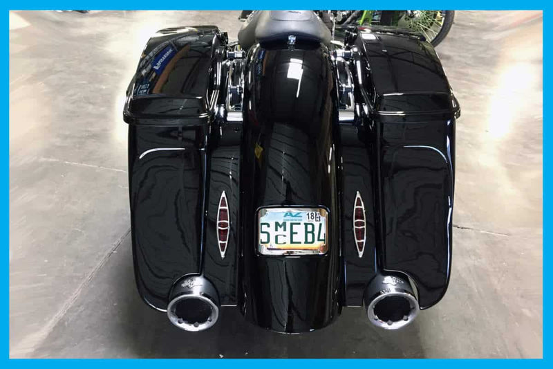 DBC018 | Harley Curved LED License Plate Frame