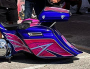 DBC346 | Harley-Davidson "Really Loud Street Sweeper" Audio Bags Rear End 1997 To 2008