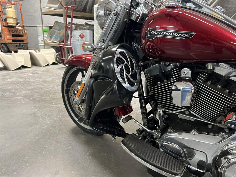 DBC327 | Harley-Davidson Extra Air Space Audio Lowers Leg Warmers 8″ Up To 2023