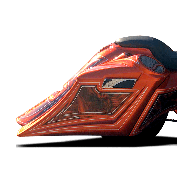 Harley-Davidson "Long Baller" Rear End 2009 to 2013 Over Strut Fender