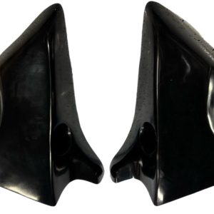 Harley Davidson Flared Side Fillers for Freewheeler, model DBC333, shown in matte black finish.